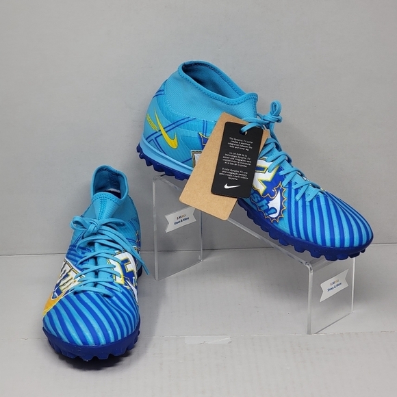 Nike Mercurial Superfly 9 Academy KM Turf Blue White DO9347-400 Men's Size 11.5 - Picture 1 of 11